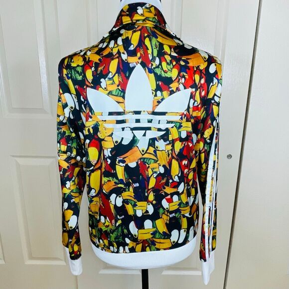 Adidas x Farm Rio Firebird Tucanario Track Jacket Size Medium - Picture 2 of 12